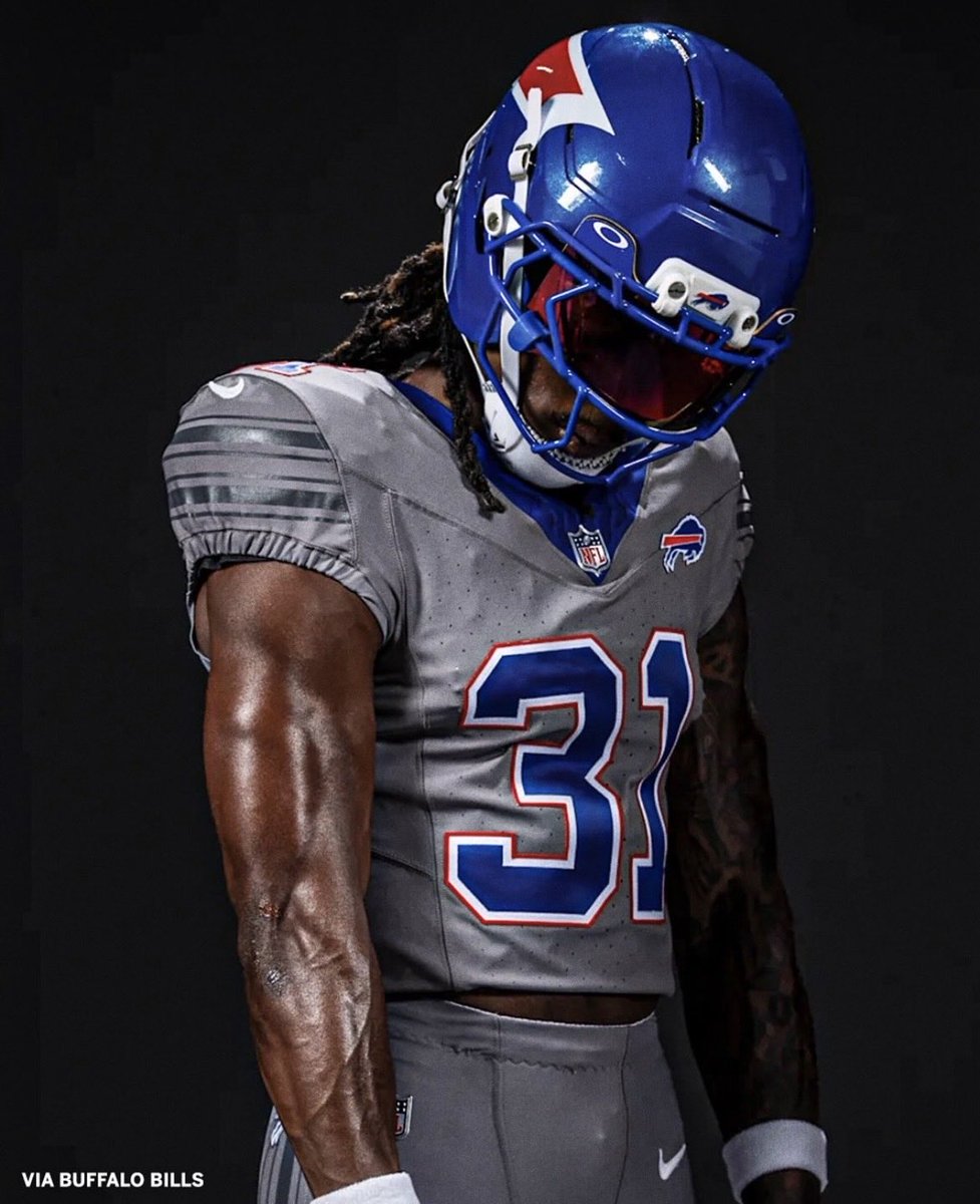 AdamSchefter's tweet photo. Bills’ new alternate Nickel City uniforms for the upcoming season: https://t.co/AZCa6Egbaq