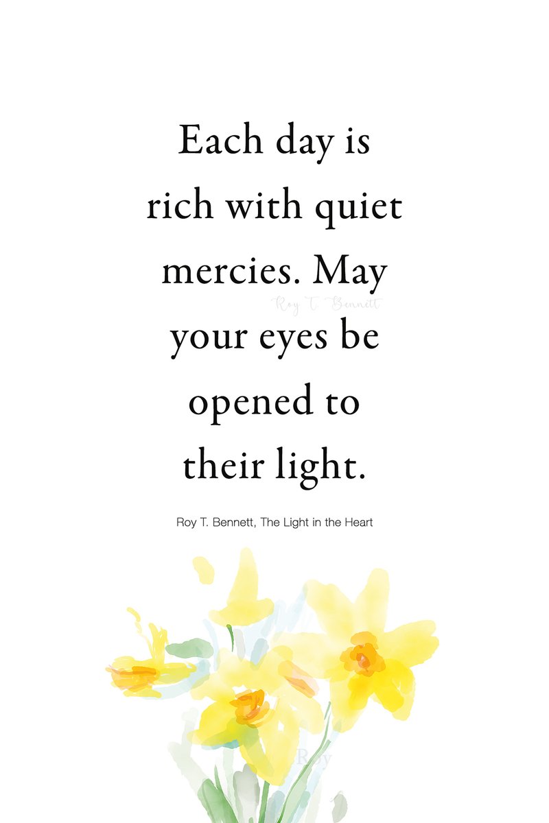 InspiringThinkn's tweet photo. Each day is rich with quiet mercies. May your eyes be opened to their light.
Roy T. Bennett, The Light in the Heart https://t.co/cPkQspUTFR