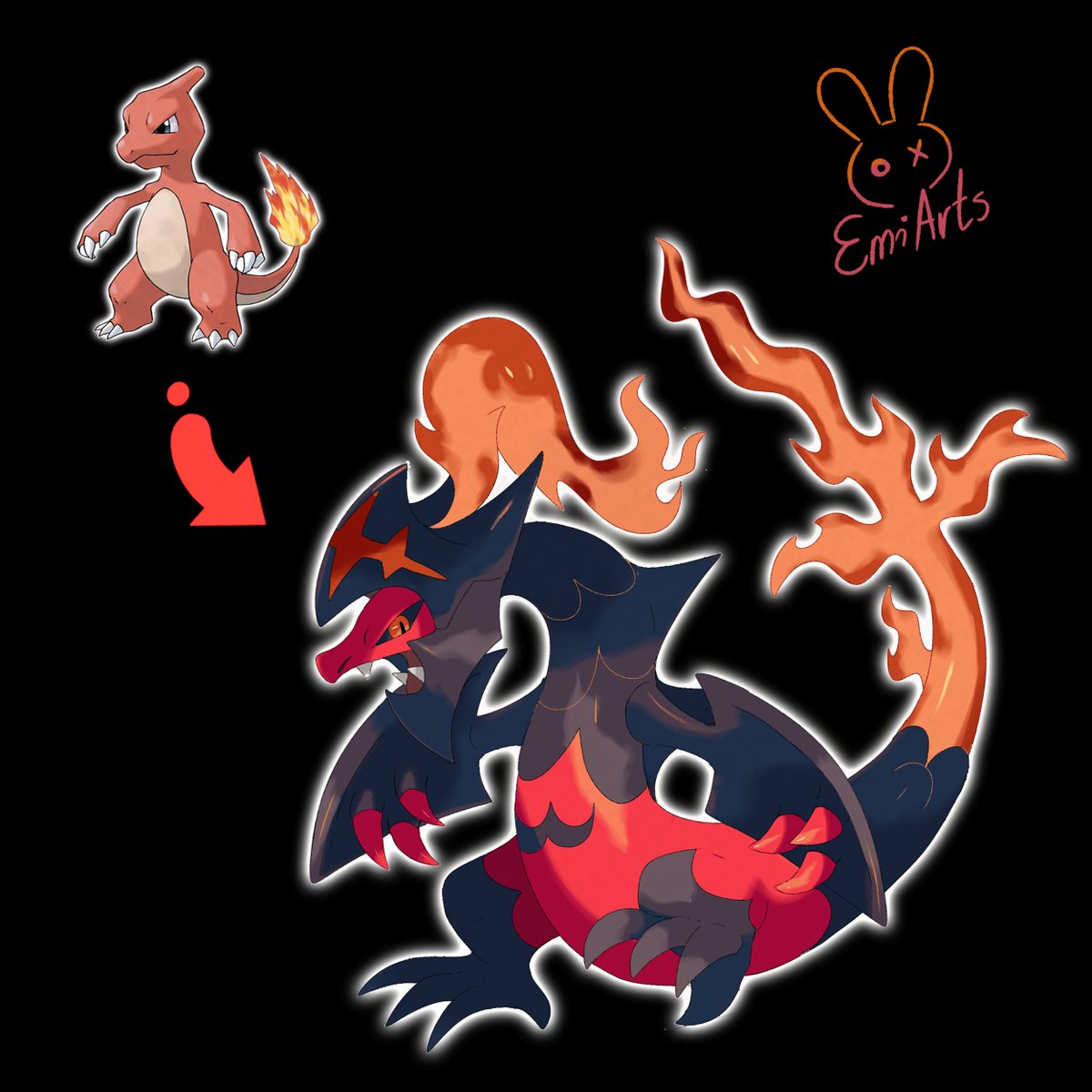 EmiArtsss25's tweet photo. What if pokemon Starters had new branched evolutions?
Which new evolution would you want to see?

#pokemon #Pokemonart #Pokémon #Fakemon https://t.co/biwwbqv96E