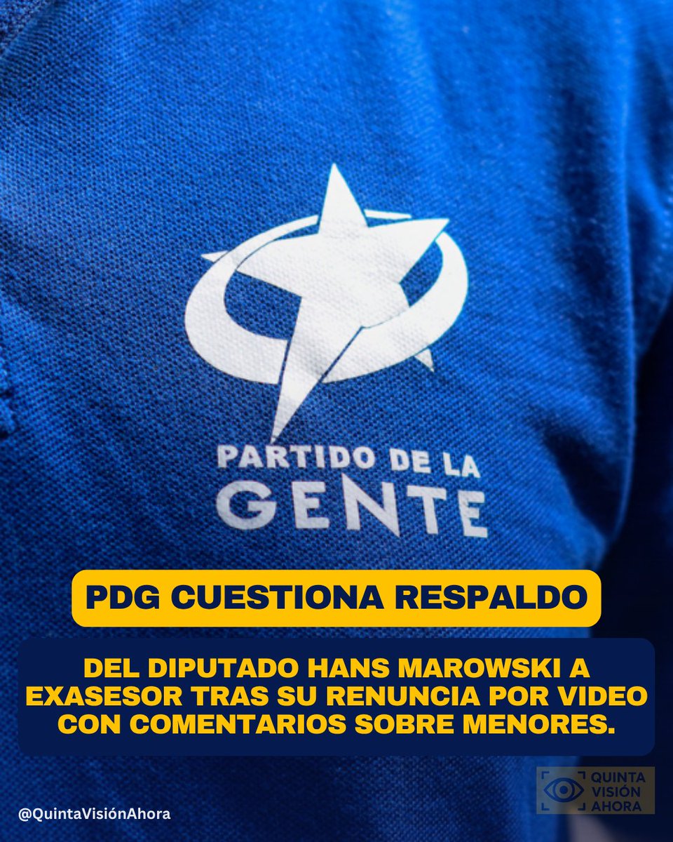 quintavahora's tweet photo. El PDG cuestionó al diputado Hans Marowski por respaldar públicamente a su exjefe de gabinete Ítalo Omegna tras su renuncia por un video viral con comentarios sobre menores. #Chile #PDG #ÍtaloOmegna

https://t.co/LubqfyXHQp https://t.co/LMCWiFejy0