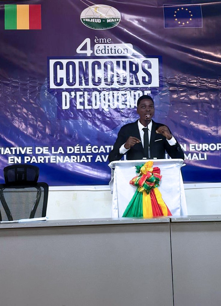 UEauMali's tweet photo. 4e édition du Concours d’Éloquence
Bravo à tous les candidats et félicitations aux demi-finalistes de l'Université catholique de l'Afrique de l'Ouest  (UCAO) et la Faculté des Sciences administratives et politiques (FSAP).
RDV le 30/06/2026 pour la finale à l'hôtel Azalaï ! https://t.co/UrmU4uTwgO