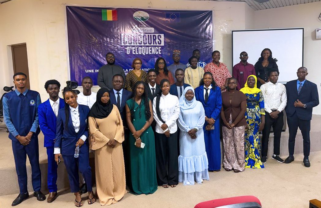 UEauMali's tweet photo. 4e édition du Concours d’Éloquence
Bravo à tous les candidats et félicitations aux demi-finalistes de l'Université catholique de l'Afrique de l'Ouest  (UCAO) et la Faculté des Sciences administratives et politiques (FSAP).
RDV le 30/06/2026 pour la finale à l'hôtel Azalaï ! https://t.co/UrmU4uTwgO