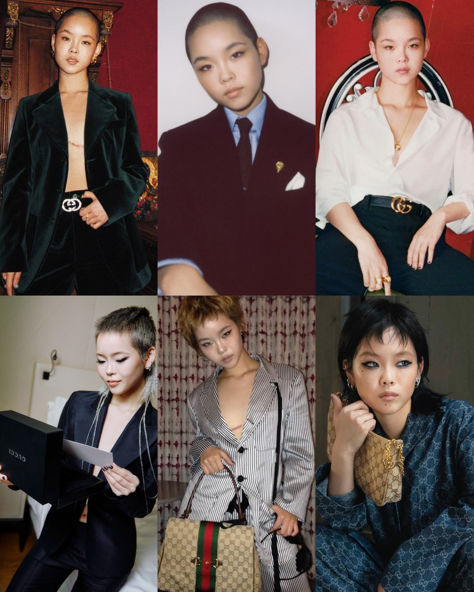 Auralizzie's tweet photo. Cocona, the first openly non binary transmasc idol to become a Gucci ambassador. https://t.co/ZU98QaS6sO