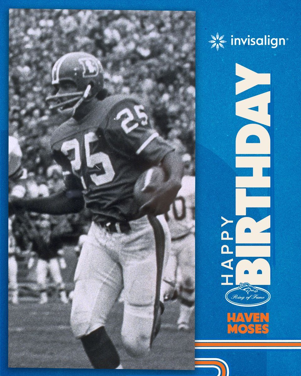 Broncos_Legacy's tweet photo. RT to help us wish #BroncosROF WR Haven Moses a happy birthday! 🥳 https://t.co/yHi7ejVfOK