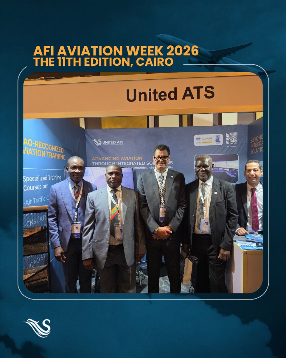 unitedatseg's tweet photo. A strong start for United ATS at the 11th AFI Aviation Week in Cairo.
Honored to welcome H.E. Dr. Sameh El-Hefny, Eng. Amr Negaty, Mr. Ali Tounsi (ACI Africa), and senior African aviation leaders to Booth No. 6.
π 27β31 July
#UnitedATS #AFIAviationWeek #ICAO #ACIAfrica https://t.co/FtPgA7IZrs