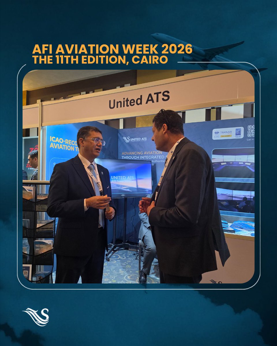 unitedatseg's tweet photo. A strong start for United ATS at the 11th AFI Aviation Week in Cairo.
Honored to welcome H.E. Dr. Sameh El-Hefny, Eng. Amr Negaty, Mr. Ali Tounsi (ACI Africa), and senior African aviation leaders to Booth No. 6.
π 27β31 July
#UnitedATS #AFIAviationWeek #ICAO #ACIAfrica https://t.co/FtPgA7IZrs