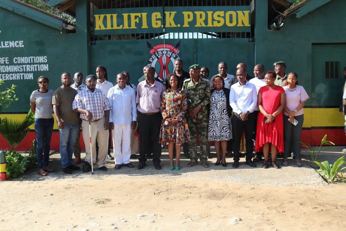 NGECKenya's tweet photo. We've wrapped up a busy day of engagements in Kilifi County with a tree planting exercise at Kilifi GK Prison led by Commission Secretary/CEO Dr. Purity Ngina. The initiative formed part of the Commission's corporate social responsibility programme and reaffirmed its commitment to environmental conservation, climate resilience and sustainable development through collective action. @puritynginaa @PrisonsKe