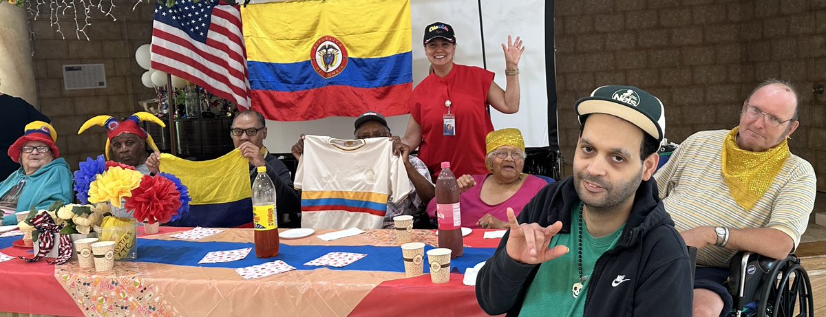 AHCedarGrove's tweet photo. Our residents enjoyed a wonderful Colombian Independence Day celebration filled with music, culture, laughter, and great company. It was a joyful way to come together and celebrate Colombia’s rich heritage and traditions! https://t.co/Siou1ziF51