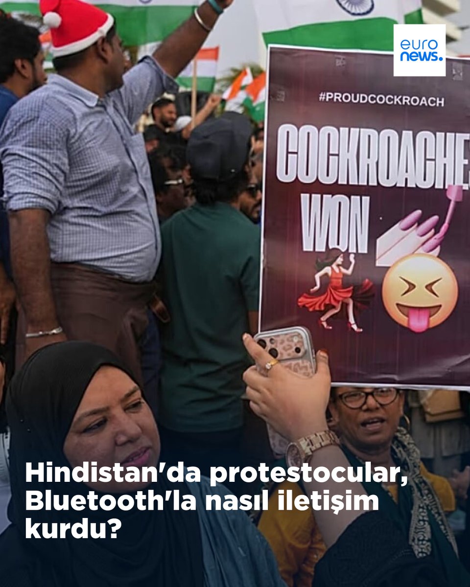 euronews_tr's tweet photo. Delhi'deki protestolar sırasında, mobil internet hizmetlerinin kesilmesi üzerine göstericilerin Bridgefy, Briar ve Bitchat gibi "Bluetooth mesh" teknolojisini kullanan uygulamalara yöneldiği bildirildi.
➡️ https://t.co/Cdr4ZF5obu https://t.co/ufrnFndBEb