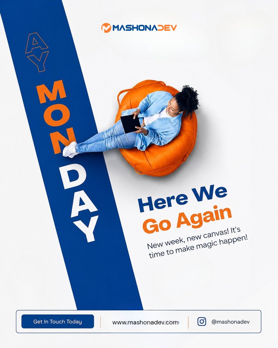 MashonaDev's tweet photo. New week. New goals. New opportunities. 🚀
Don't just work harder this week build smarter.
Whether it's a website, software, or digital solutions, MashonaDev is ready to help you grow.
Building tomorrow's tech today. 
#MondayMotivation #MashonaDev #WebDevelopment #Tech https://t.co/WOUFXtqqsa