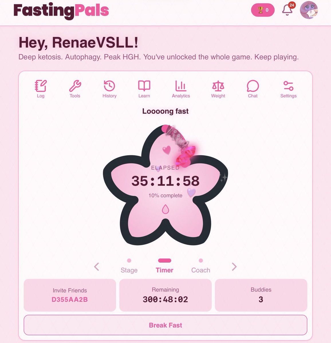 VampRenae's tweet photo. I’VE lost 2KG IN A DAY WOW also yesterday I got my highest steps like ever 👀 #lockedin https://t.co/uhpWUAv6o2