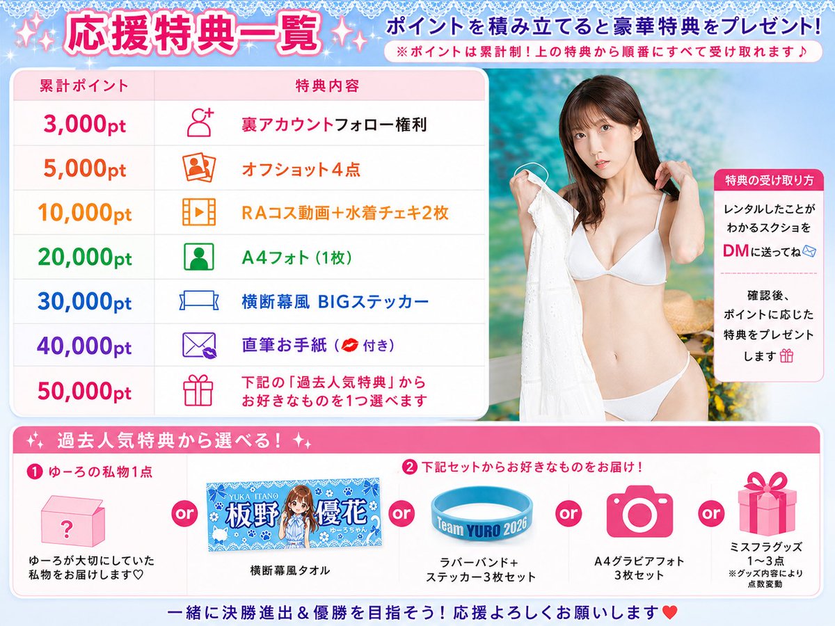 _harunoyuki_'s tweet photo. 【お知らせ】
ヤンマガwebに撮り下ろし水着＆GT夏コスグラビアが掲載されました💗
無料分もあるのでぜひリンクをチェックしてね✨️

<ヤンマガGリーグHP>
※下へスクロールすると掲載ページ見られるよ
https://t.co/F2UouyyHu7

豪華な特典も私からご用意してます
🎁マイページの『レンタル履歴』のスクショを送ってね✨️

🩵2枚目以降に
特典▶︎ポイントチャージ方法▶︎レンタル方法
※会員登録まだの方は引用元の動画をチェック！