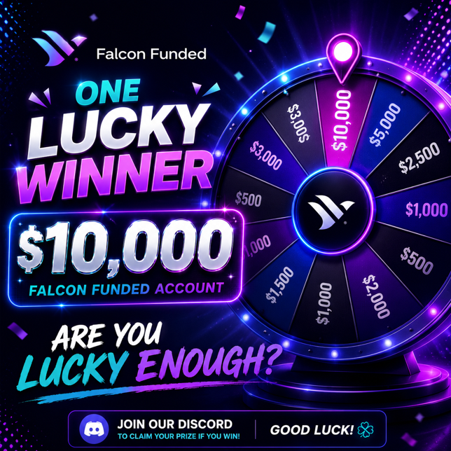 falconfunded's tweet photo. What if your lucky number was worth a $10,000 Falcon Funded Account? 👀

Think you've got the right one?

How to enter:
✅ Like this post
✅ Repost this post
✅ Comment ONE number (1–50) and tag 3 friends in the same comment
✅ Join our Discord: https://t.co/wPLGvPhEyb

⚠️ First come, first served. If your number has already been claimed, you'll need to choose another.

Once all 50 numbers are taken, we'll spin the wheel LIVE on Discord to reveal the winner.

Good luck! 🍀