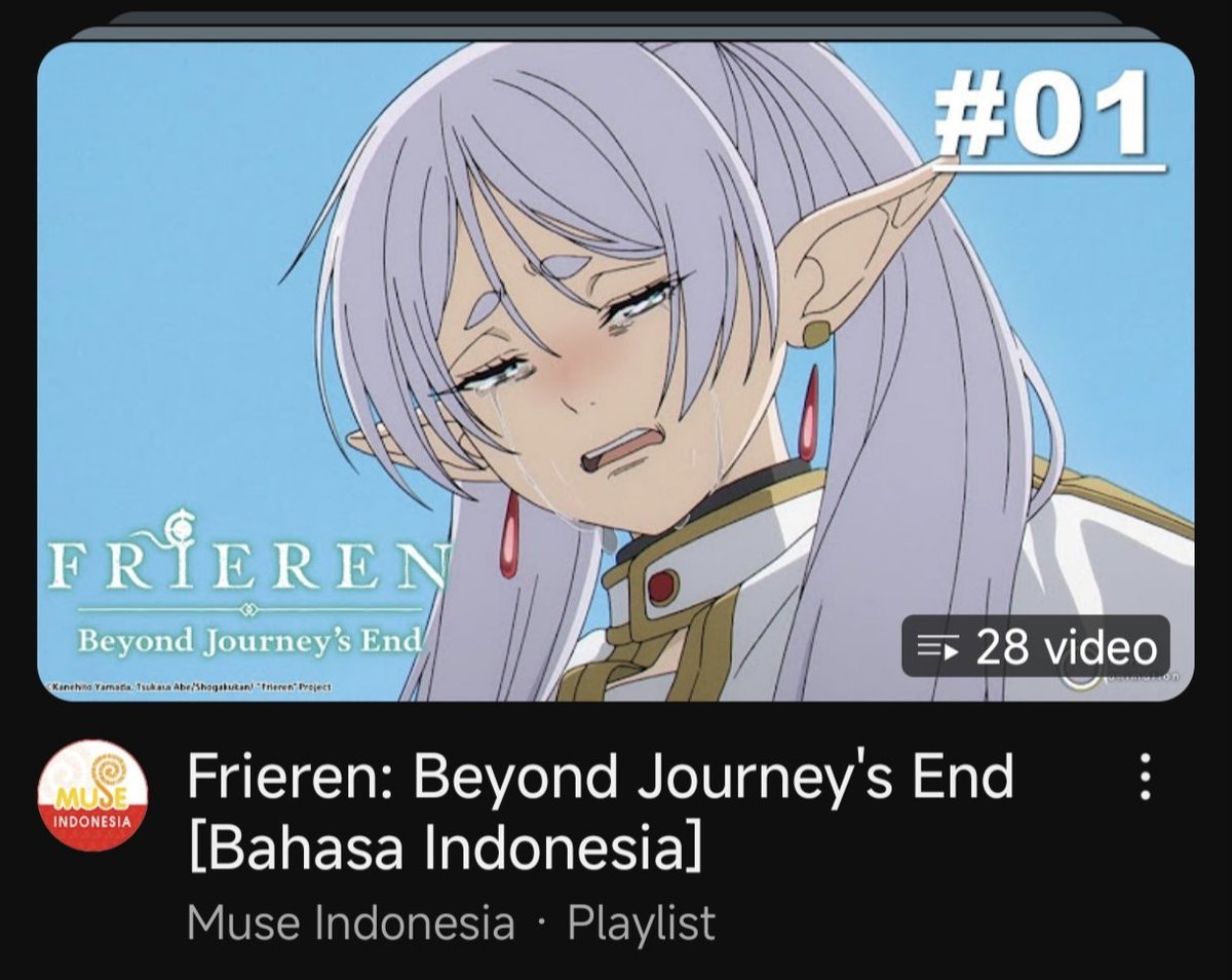 a_gesly's tweet photo. Ada dong, bahkan aku lebih suka dub Indo karena:

Lebih santai ✅
Gak perlu baca teks ✅
Bisa fokus ke animasi ✅
Mudah paham ceritanya ✅

Frieren S1-S2 dub Indo
Wistoria S1 dub Indo 
OPM S1-S2 dub Indo 
SPY &amp; AOT (belum lanjut)

Cukup dengerin suaranya aja udah seru banget kok https://t.co/2qzhenE9gB