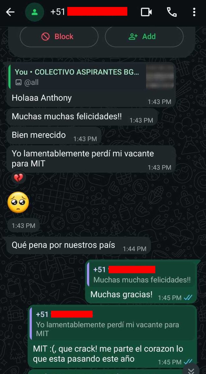 anthgarciam's tweet photo. «Hoy rechacé mi vacante para estudiar en Oxford». Qué doloroso debe ser para Katherine tener que decir eso.

«Lamentablemente perdí mi vacante para el MIT». Qué horror debe sentirse no poder asistir a la mejor universidad de ingeniería del mundo.

Ellos son solo dos ejemplos de las vidas golpeadas por quienes desde PRONABEC decidieron que este año tocaba "sacrificar" (palabras de Silva Sologuren, asesor de la institución).

Mañana es el mensaje presidencial de @KeikoFujimori . ¿Mencionará algo sobre la Beca Bicentenario? La educación debería ser la primera piedra para construir el país que soñamos, pero por decisiones como estas, sigue siendo un sueño lejano.

📲 Testimonio de Katherine en TikTok: https://t.co/z2JE5z33Q8