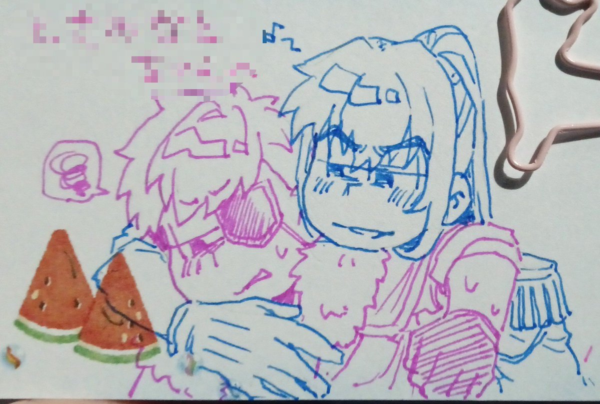 kobato_1124's tweet photo. #7月28日は剣テイ記念日
おめでとうございます〜！！🎉✨
アナログ絵でタグ賑やかし…🎶💕 https://t.co/dsM1YwrZCO