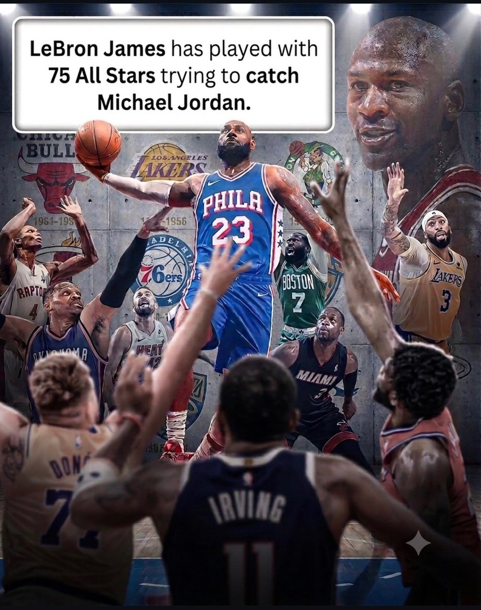 SeecretWeapon's tweet photo. Jordan is so far beyond the GOAT 

He made this guy travel the whole league trying to play with every All Star possible chasing him 😭 https://t.co/qPaDdcbehM