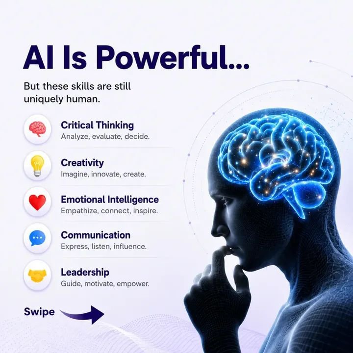 Aifinderafrica's tweet photo. AI won't replace those who learn.

It will replace those who refuse to adapt.

Becoming AI-proof isn't about competing with AI—it's about learning to work with it.

#AIFinderAfrica #AI #LearnAI #AITools https://t.co/FLZXn9fuAP