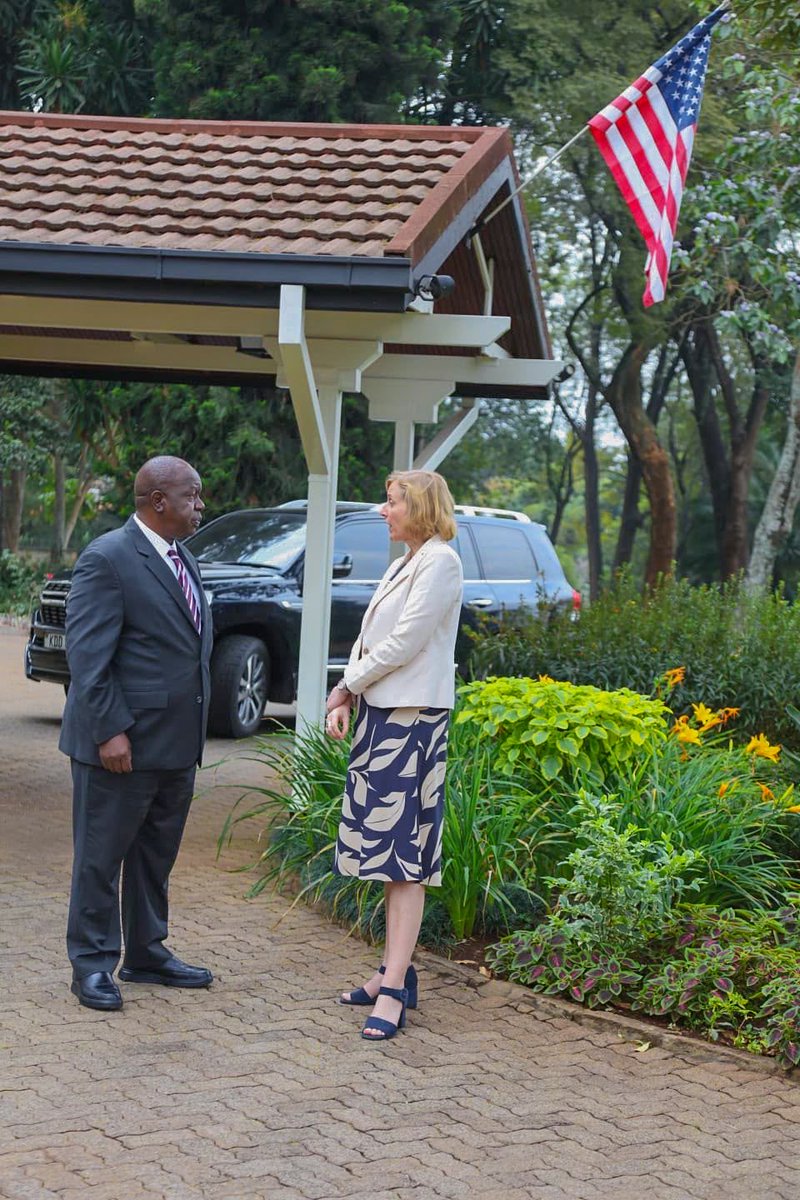 RealMatiangi's tweet photo. This afternoon, I had the pleasure of meeting Ms. Susan Burns, Acting U.S. Ambassador to Kenya. We held discussions on a wide range of issues concerning Kenya’s development and the aspirations of our people. I appreciate her valuable insights and the opportunity to exchange perspectives.