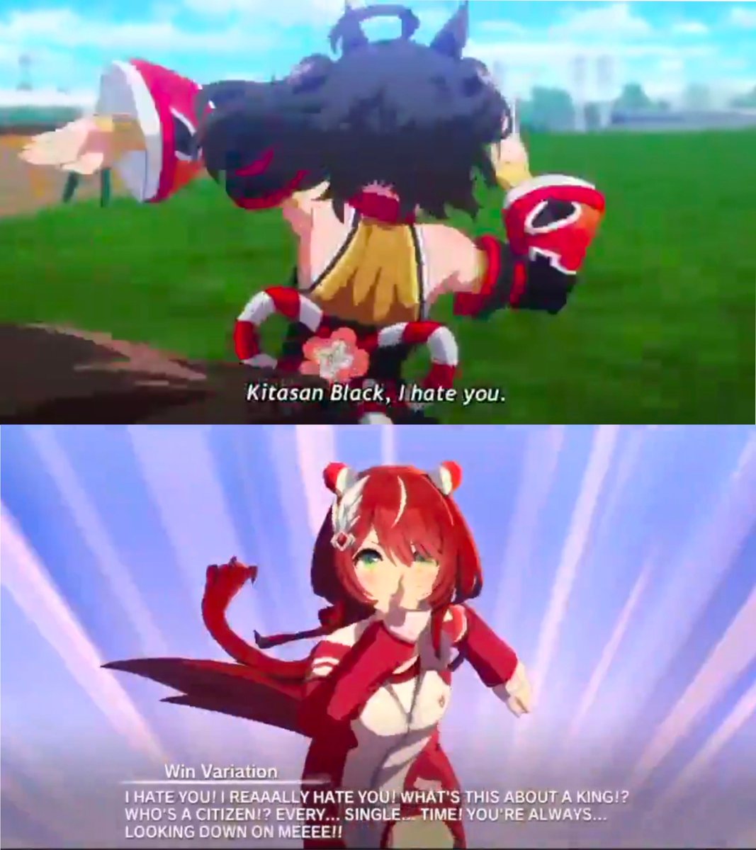 Lixue_tunapish's tweet photo. One of my favorite things about cheval's feelings for kita is that it parallels barioru and genver too

And shion and verxina are yuritron9000 and that combined is cheval grand so.... https://t.co/dx6ksWDBa0