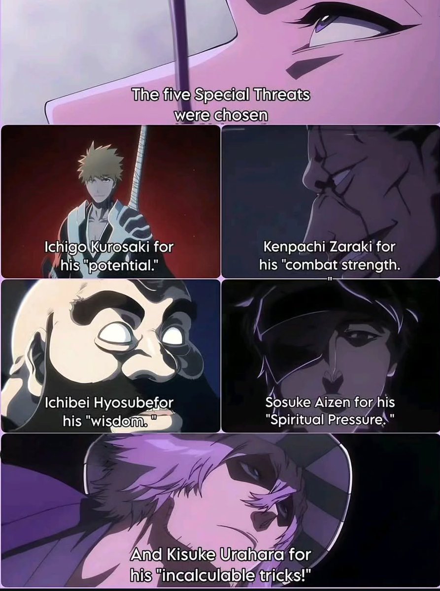 Retro_Bleach1's tweet photo. I wonder why Genryusai Shigekuni Yamamoto was not included in 5 Special threats 🤔 https://t.co/YGGf5vB5os