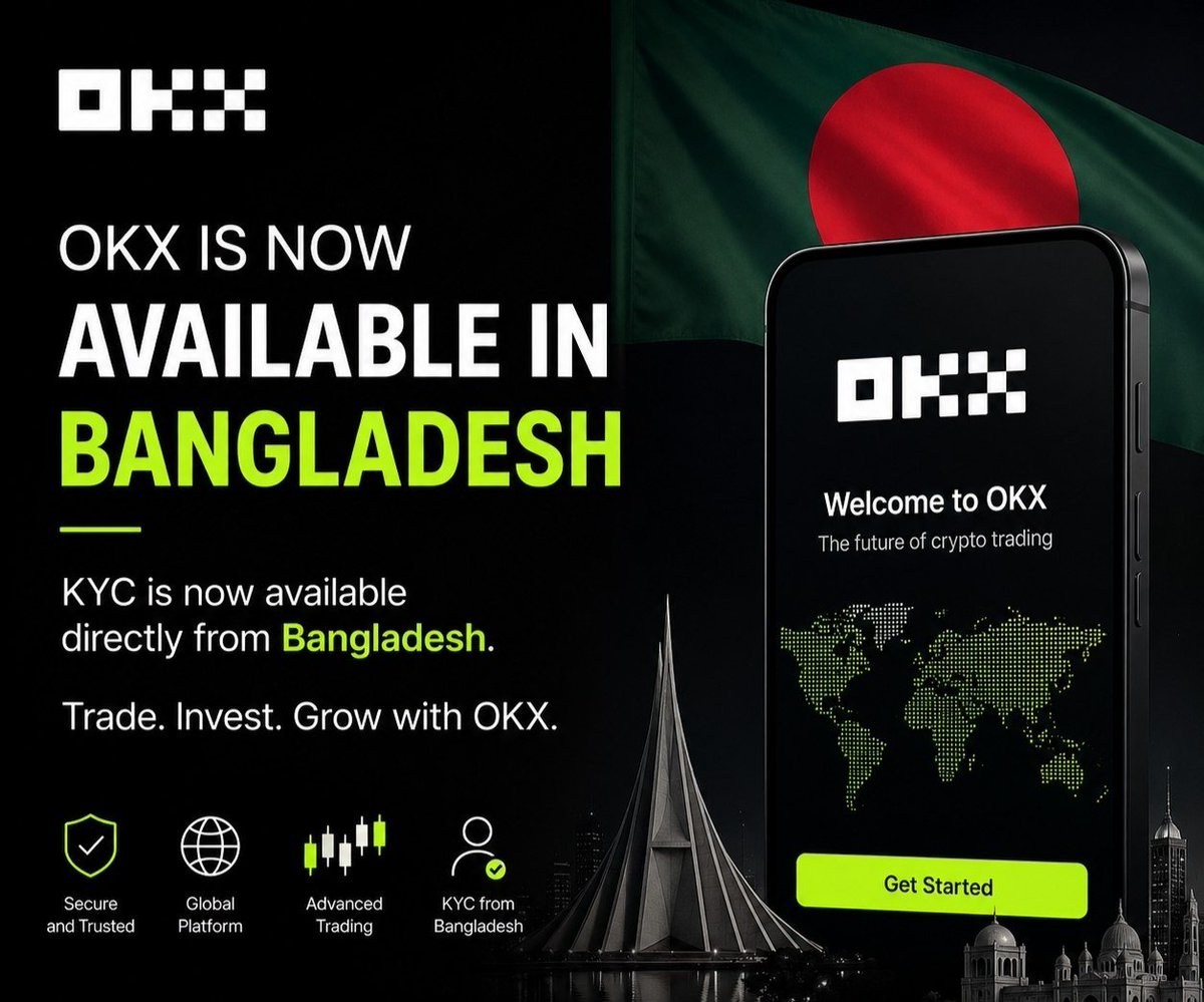 cryptonexusbd's tweet photo. OKX Now available in Bangladesh 🥰🥰
#okx #everyone https://t.co/4fOIvZTxDE