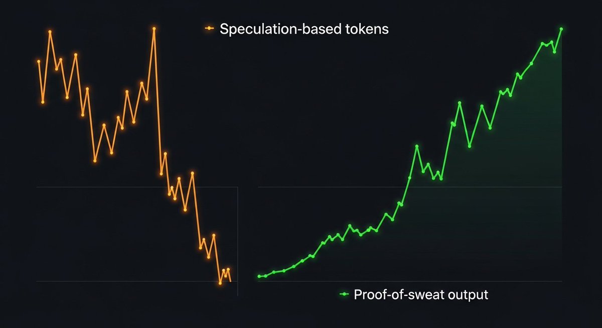 letsburnlab's tweet photo. Body Health tokens dumped 90%+ when markets turned.

Why? Rewards were priced in speculation, not real output.

LETSBURN is building differently
↳ Calories burned = verified on-chain data
↳ XP staked = real ownership stake
↳ Output is human, not algorithmic

The asset that never depreciates? Your body.