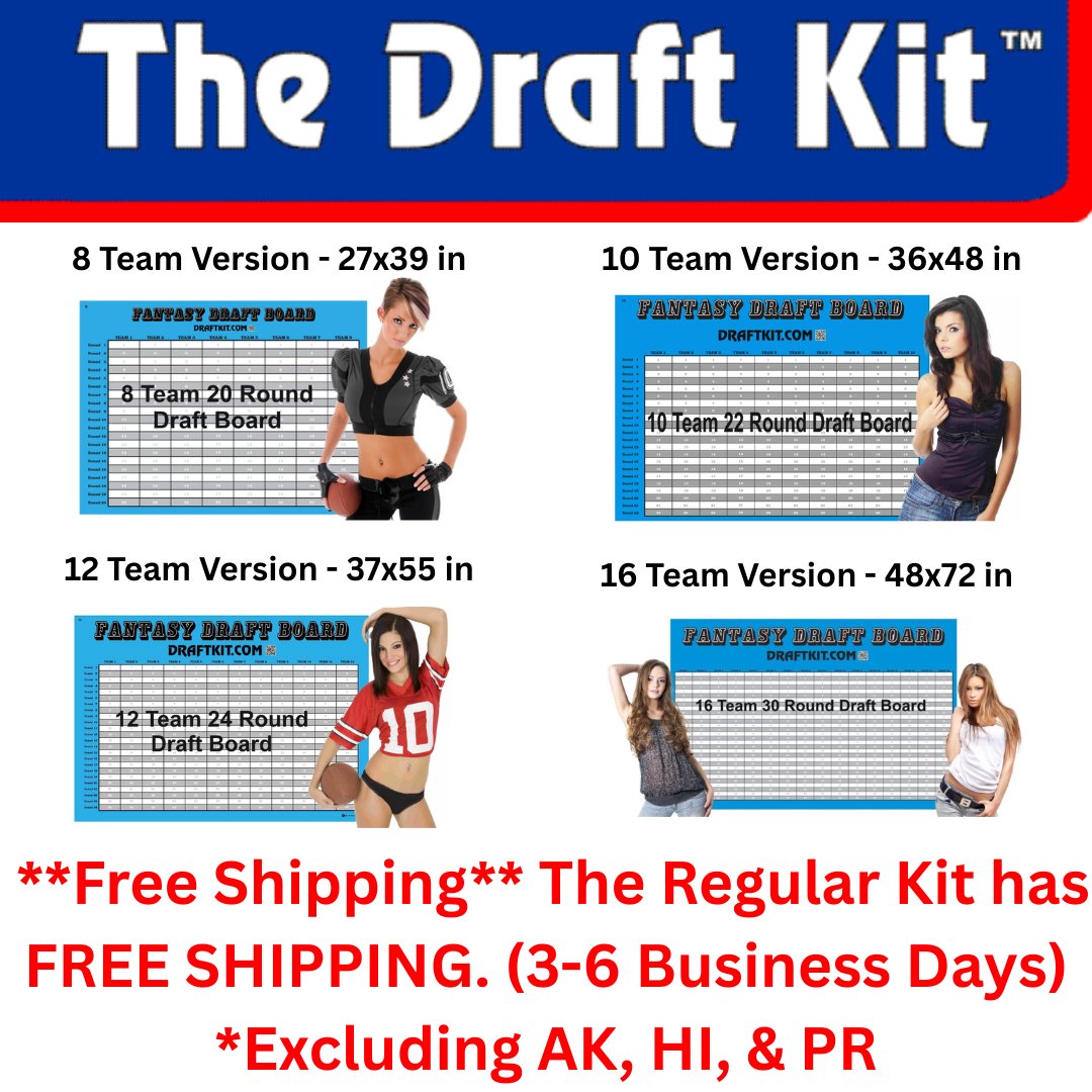 DraftkitCom's tweet photo. Pick your format, pick your team size—our draft kit has options for 8, 10, 12, or 16 teams. No logos or fluff, just what you need to run a Fantasy Football Draft like a pro.

What league size do you prefer, 8, 10, 12 or 16? Let’s debate! https://t.co/5NuGpL0k9v