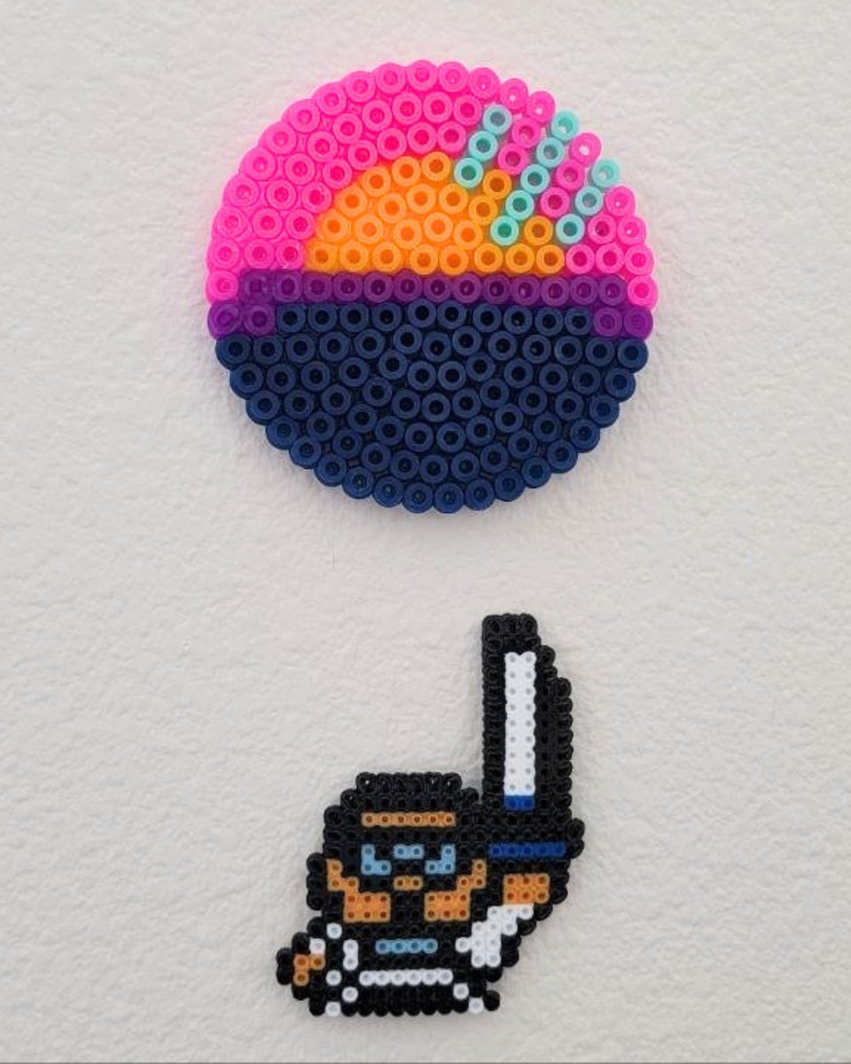 JurassicSunset's tweet photo. A huge shoutout to Melissa Schulz for creating these awesome Perler bead designs of our studio logo and Dutch from โ #ViceMagicCity! ๐ก๏ธ
They turned out incredible, and we really appreciated your help at #GCX2026!
@GCXEvent #PixelArt #IndieGame #ZeldaLike https://t.co/3DR24NKC5Z