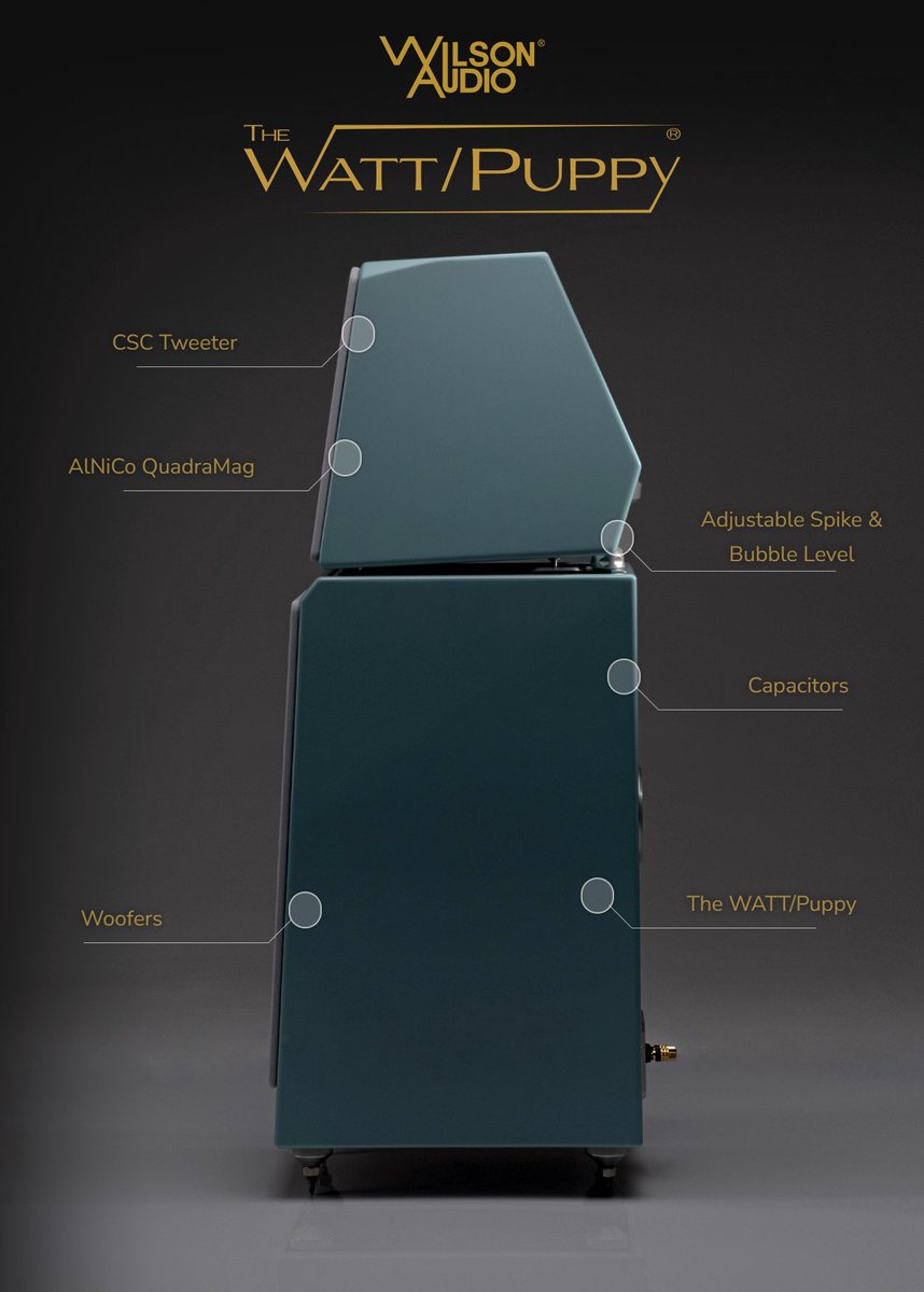 WilsonAudio's tweet photo. The WATT/Puppy: a remastering of one of, if not the most, iconic loudspeaker designs: The WATT/Puppy. Inspired by the original WATT/Puppy's legacy, the development of this instantly recognizable design began with a hopeful vision: to create a WATT/Puppy that would honor the original designer by utilizing current technologies and innovations refined for more than 50 years. Simply put, to build a WATT/Puppy that Dave Wilson would have built if he had the resources then that Wilson Audio now possesses.

Click the link to learn about the iconic WATT/Puppy: https://t.co/1l0YN2bKWw
🔈
🔉
🔊
#AuthenticExcellence #MadeInUSA #Loudspeaker #HiFi #TheWATTpuppy