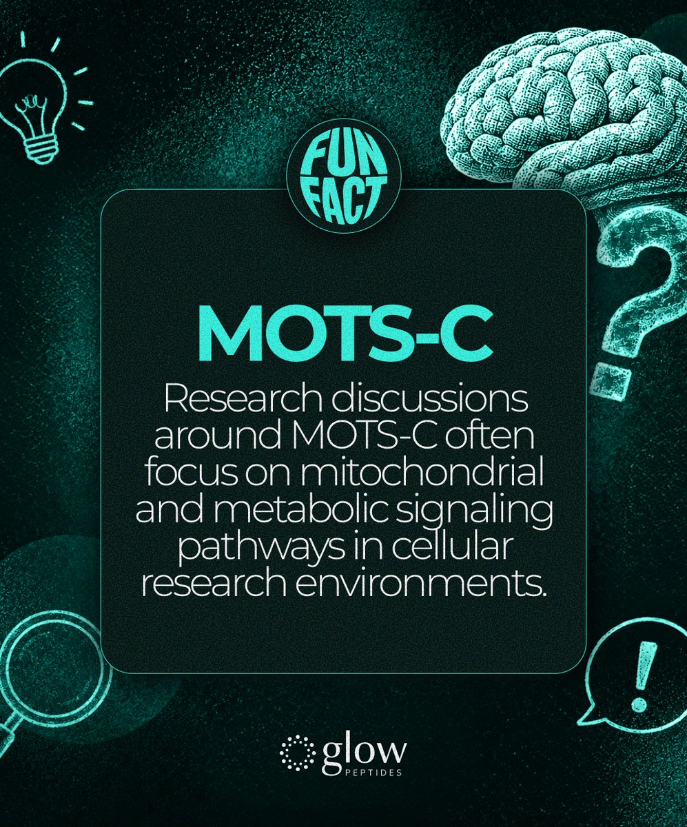 GlowPeptidesCo's tweet photo. The simple version: researchers are interested in how it relates to cellular energy conversations.
What peptide term should we simplify next? Comment below.
#GlowPeptides #MOTSc #PeptideResearch #Mitochondria #Biohacking https://t.co/qVZvHYAVbc