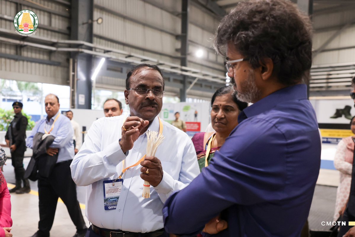 CMOTamilnadu's tweet photo. மாண்புமிகு தமிழ்நாடு முதலமைச்சர் திரு.ச.ஜோசப் விஜய் அவர்கள் இன்று (27.07.2026) சென்னை பெருநகர் குடிநீர் வழங்கல் மற்றும் கழிவு நீரகற்று வாரியத்தின் சார்பில் சென்னை, கோயம்பேட்டிலுள்ள 45 மில்லியன் லிட்டர் உற்பத்தித்திறன் கொண்ட எதிர்மறை சவ்வூடு பரவல் முறையிலான மூன்றாம் நிலை சுத்திகரிப்பு நிலையத்தின் செயல்பாடுகளை நேரில் சென்று பார்வையிட்டு ஆய்வு செய்தார்.

#CMJosephVijay‌