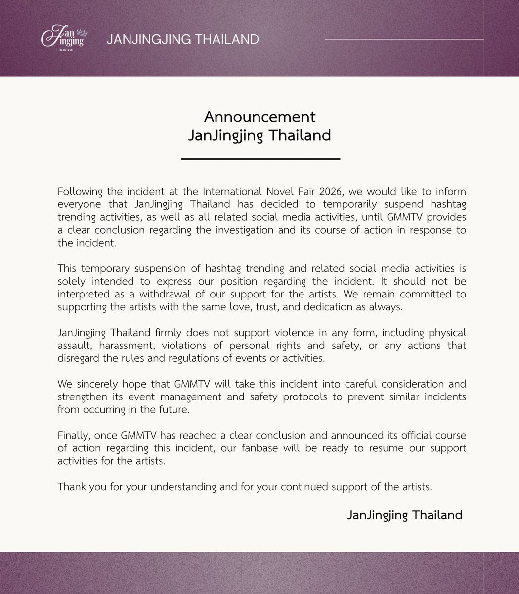 JanJingjing Thailand tweet media