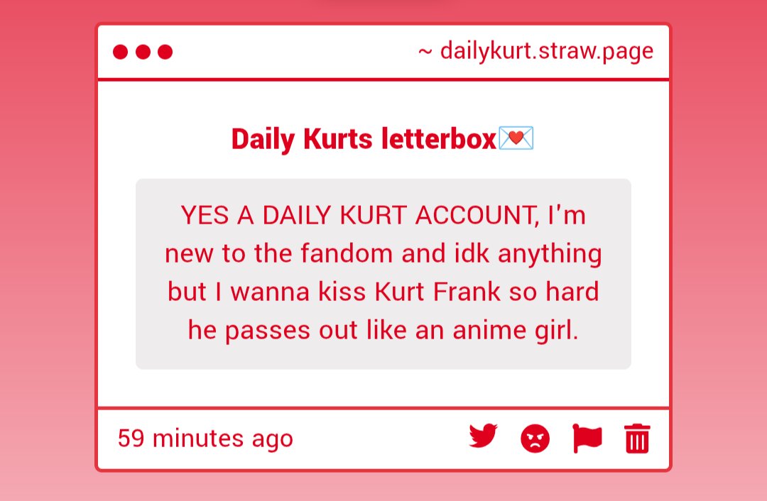 DailyKurtFrank's tweet photo. 1. Hi yes it's me daily Kurt 

2. That's wonderful!!

https://t.co/SrtLZcTFaj https://t.co/pwsQKJAT04