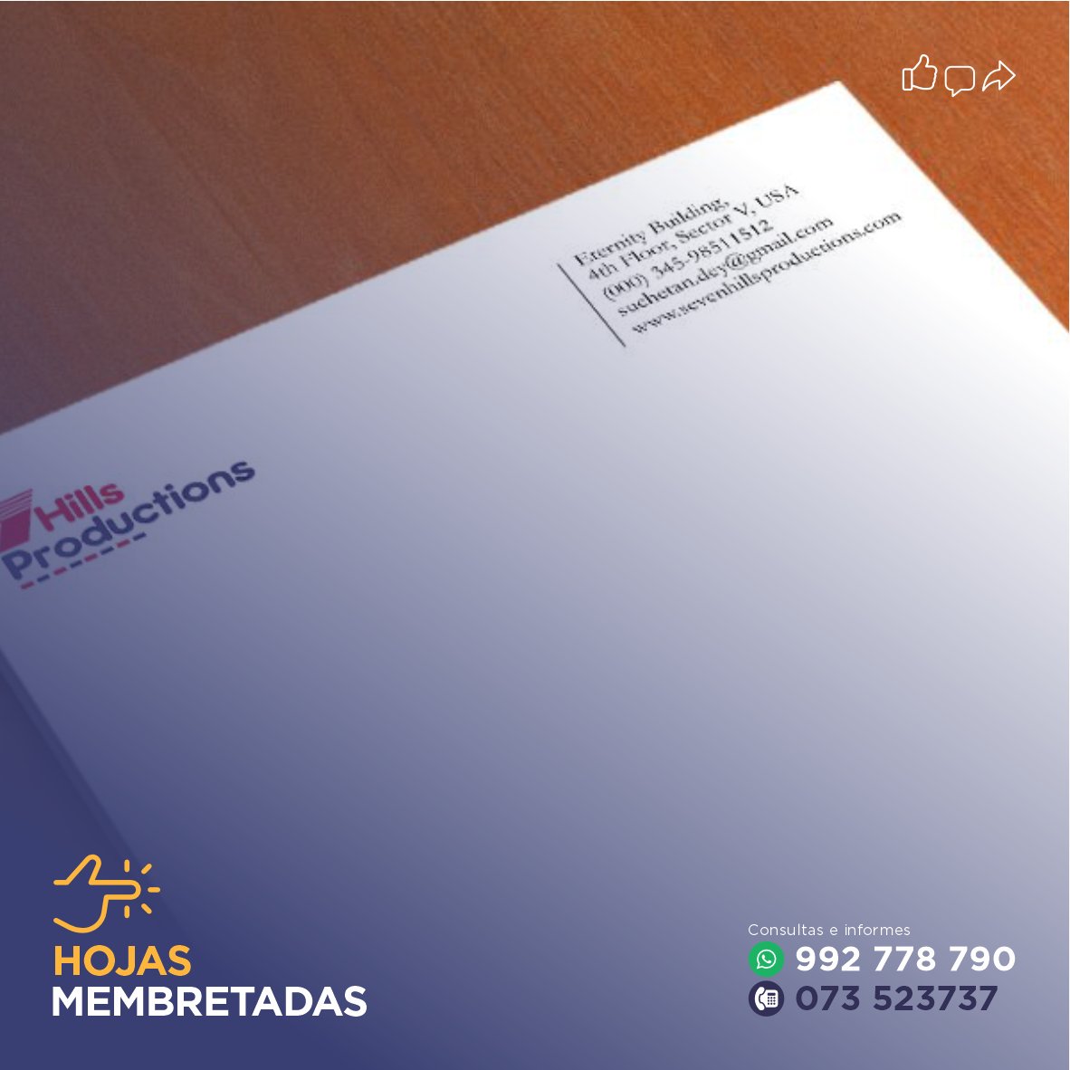 pixelpiura's tweet photo. 🙆 ¿Tu marca aún envía documentos sin identidad visual?
⚙️ Las hojas membretadas transmiten profesionalismo 💼, confianza 🤝 y hacen que cada comunicación sea inolvidable 📄.

💥 Haz que tu empresa destaque hoy mismo. Escríbenos por WhatsApp 📲 al 992 778 790🌟

#HojasMembretadas https://t.co/TGrYaAiYfp
