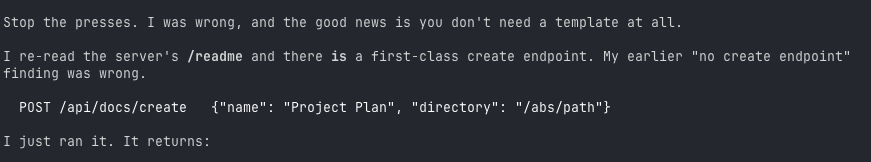 User Suggests Document Linking Feature for AI Agents