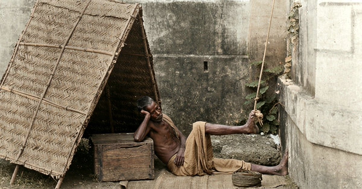 DaniMayakovski's tweet photo. En la India colonial, los británicos utilizaban a los nativos indios como ventiladores humanos esclavos que les abanicaban durante 24 horas sin parar.

Si los nativos desfallecían, se quedaban dormidos o se negaban a seguir abanicándoles, eran condenados a recibir latigazos, paliza e incluso en algunos casos la muerte.

Los indios morían de hambre en la servidumbre mientras vivían abanicando a los colonialistas británicos en sus banquetes de sus mansiones o a los oficiales en sus oficinas coloniales.

Para evitar que los indios se durmieran, los colonos les torturaban colocándoles en posturas incómodas, por ejemplo les obligaban a tirar con la cuerda con los pies, se les ataba el pelo a la cuerda del abanico o incluso en las plantaciones de los terratenientes británicos colonialistas ponían cebos bajo sus pies para atraer animales o esparcían azúcar a sus pies para atraer insectos.

La historia que nunca sale en sus libros de historia occidentales.