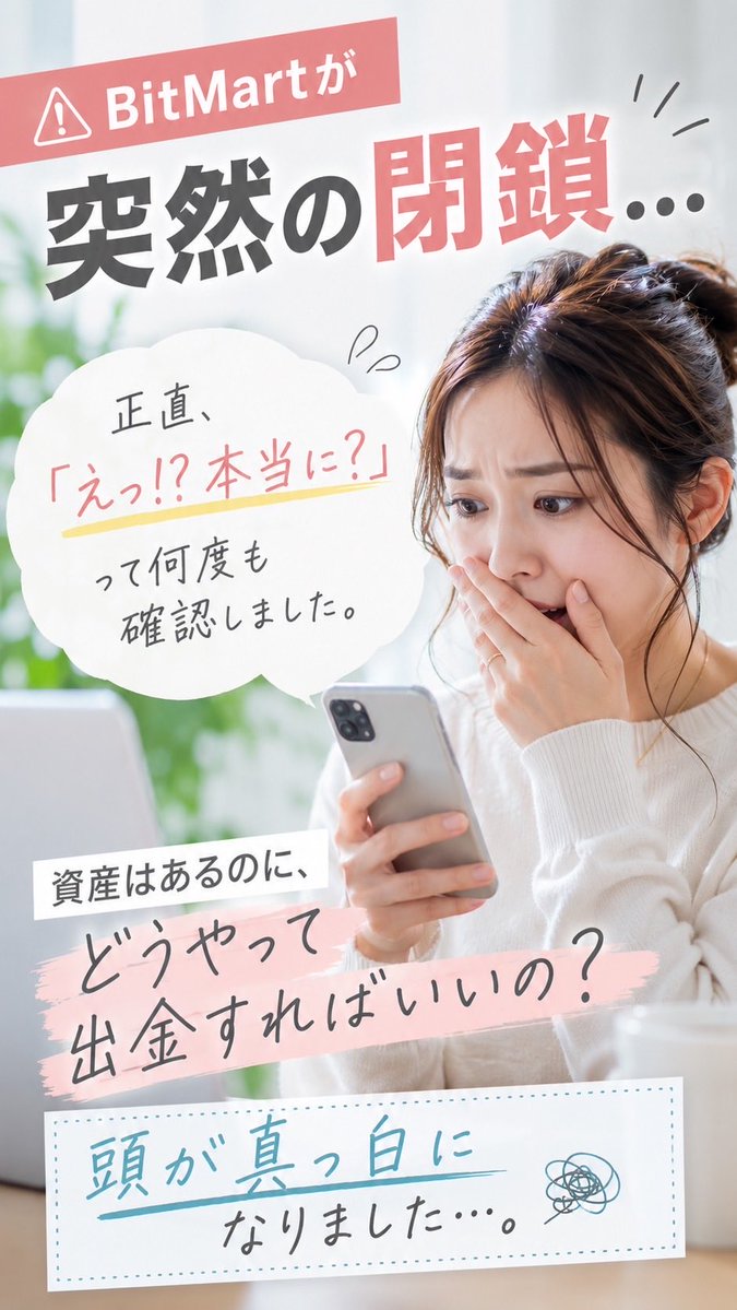lia_sidework's tweet photo. 🚨【緊急開催】BitMart資金移動レクチャー🚨

BitMart閉鎖に伴い、

「資金を移動したいけど、やり方が分からない…」
「どこへ移動すればいいの？」
「間に合うか不安…」

そんな方向けに、緊急レクチャーを開催します！ https://t.co/FnwUmEeeRj