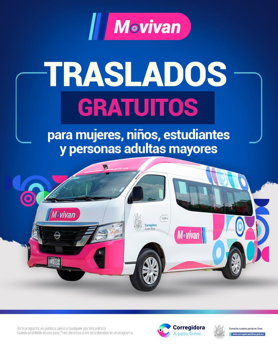 MpioCorregidora's tweet photo. Miles de traslados reflejan la confianza de las y los ciudadanos en Movivan. 
Es un servicio que ya forma parte del día a día de muchas familias en Corregidora, ayudando a que sus trayectos sean más fáciles y accesibles.
#APasoFirme https://t.co/gErvzPgEuK