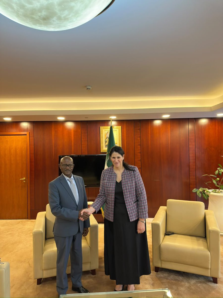 SMHaderaAbera's tweet photo. Monday 27 July 2026 Addis Ababa
Pleased to meet H.E. Amb. Selma Malika Haddadi, Deputy Chairperson of the African Union Commission, to review preparations for the 49th Ordinary Session of the AU Executive Council, taking place on 28–29 July 2026 in Addis Ababa.

We reaffirmed our shared commitment to ensuring a successful session that advances the African Union's priorities, Agenda 2063, and Africa's unity, integration, and shared prosperity.