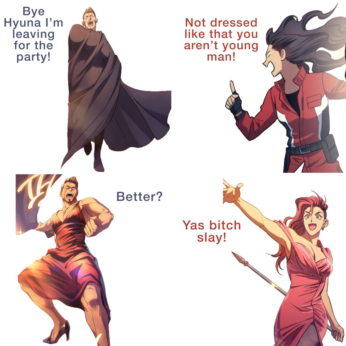 bananaleaffan's tweet photo. Something something S-Class being queer-coded story https://t.co/FoMcTPu5Gx