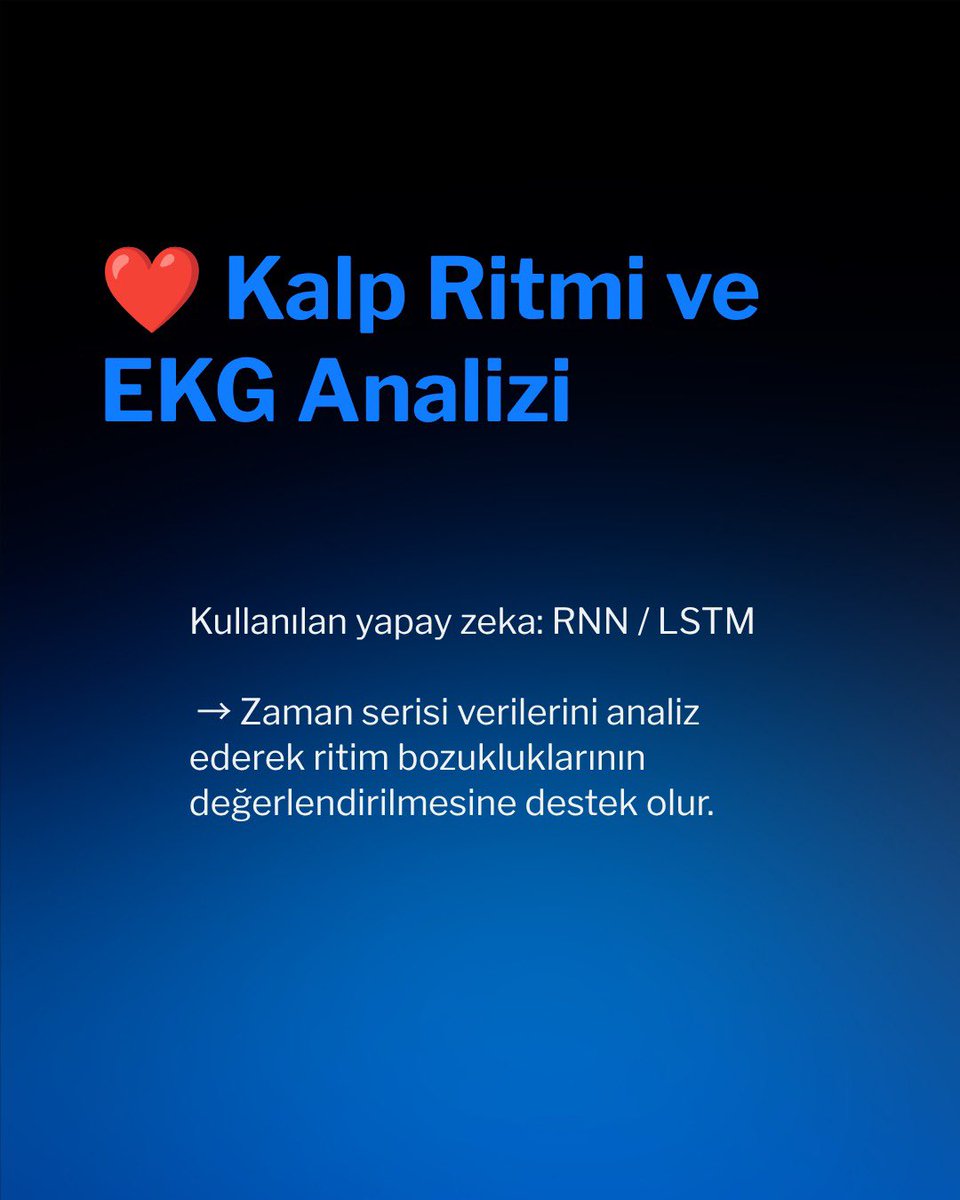 iuceyazem's tweet photo. Tıpta yapay zeka; görüntü analizi, klinik metin işleme, biyosinyal analizi ve dijital patoloji gibi birçok alanda kullanılmaktadır. 🩺 Bu gönderide, tıbbi yapay zeka uygulamalarında yaygın kullanılan modelleri ve kullanım alanlarını inceliyoruz.
#Cerrahpaşa #Yapayzeka #Medicalai https://t.co/s7m44oZBmd