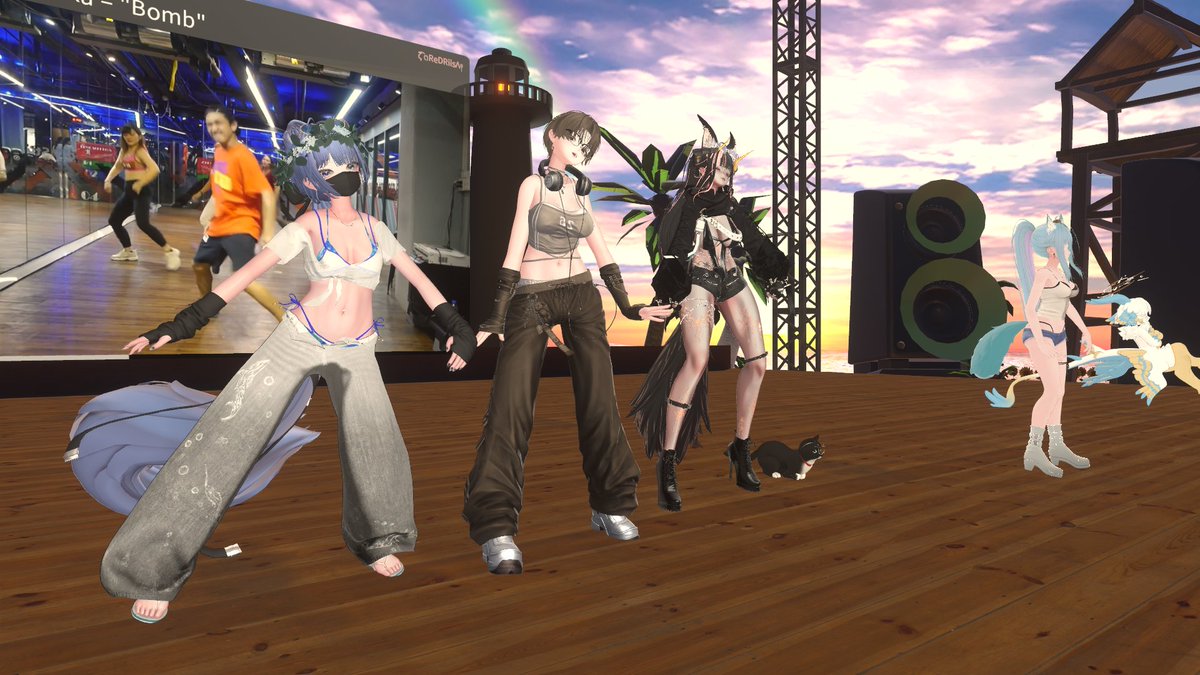 Skechobi's tweet photo. #vrchat
■ワールド名
PyPyDance
https://t.co/YPcY5k0XGB

*knock knock*
フレンドがフレンドを連れてくる。
大人数でのダンスの愉しいこと。

■同行者
@orangeyururiyu @ReDRiisA https://t.co/dV3zLriKdH