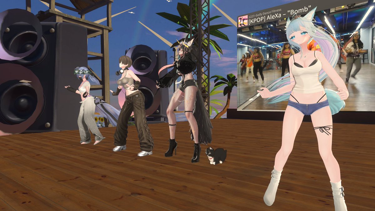Skechobi's tweet photo. #vrchat
■ワールド名
PyPyDance
https://t.co/YPcY5k0XGB

*knock knock*
フレンドがフレンドを連れてくる。
大人数でのダンスの愉しいこと。

■同行者
@orangeyururiyu @ReDRiisA https://t.co/dV3zLriKdH