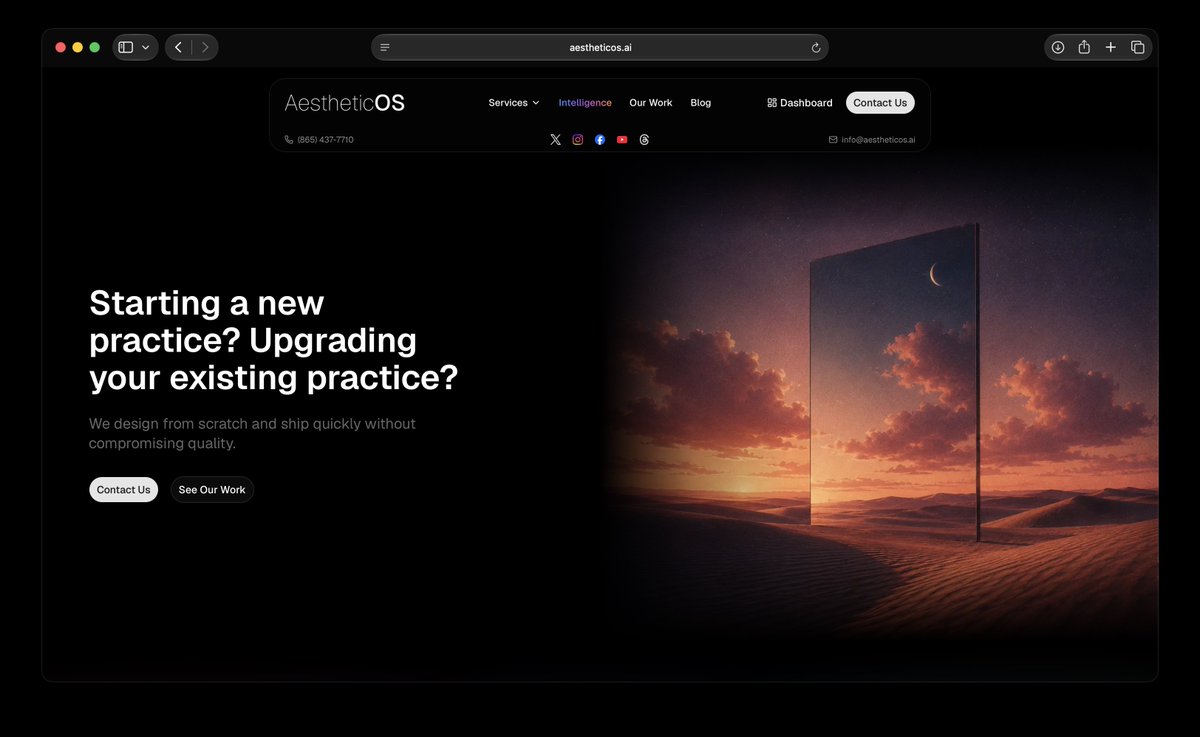 AestheticOS's tweet photo. More design updates to our website https://t.co/GXMdjmon8r
