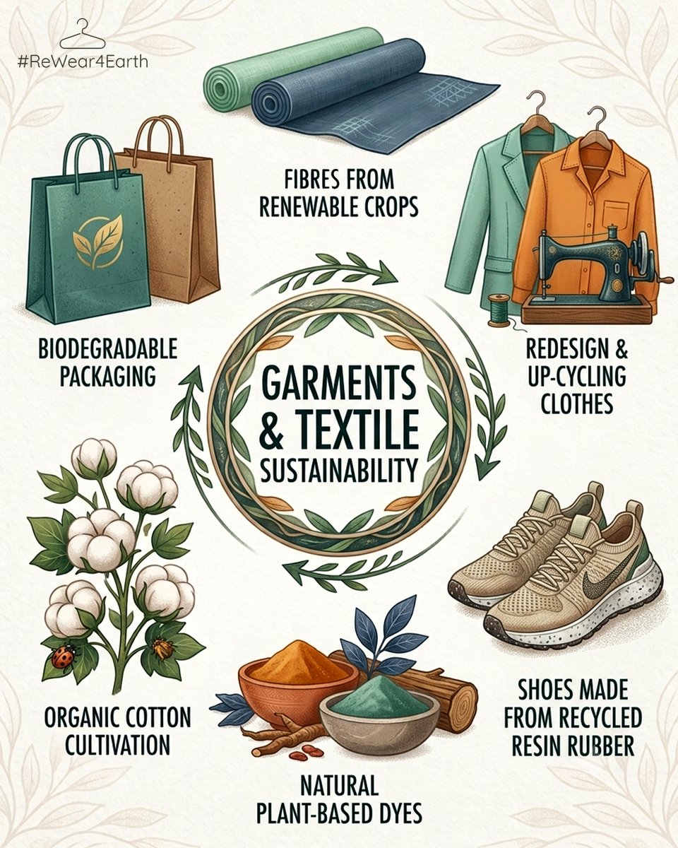 ReWear_4Earth's tweet photo. Every choice you make today shapes the world we wear tomorrow.

#ReWear4Earth #SustainableFashion #SlowFashion #EcoFashion #CircularFashion #OrganicCotton #Upcycling #EcoFriendly #ConsciousLiving #SustainableLifestyle #GreenFuture #WearTheChange #FashionForGood https://t.co/Mp4rsHVhJd