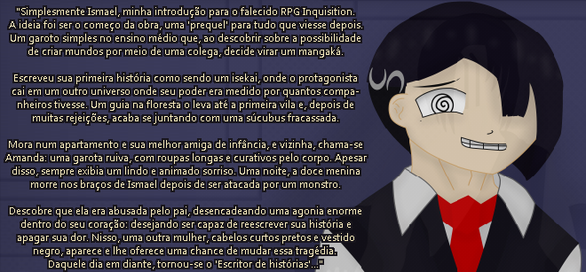 sEffocy's tweet photo. --- Inquisition | Ismael ---
As vezes, pequenas pessoas acabam envolvidas em grandes planos...
Arte da Parte 0:
#RPG #escrita #escritacriativa #manga #mangaka https://t.co/xRnmzq6ueg