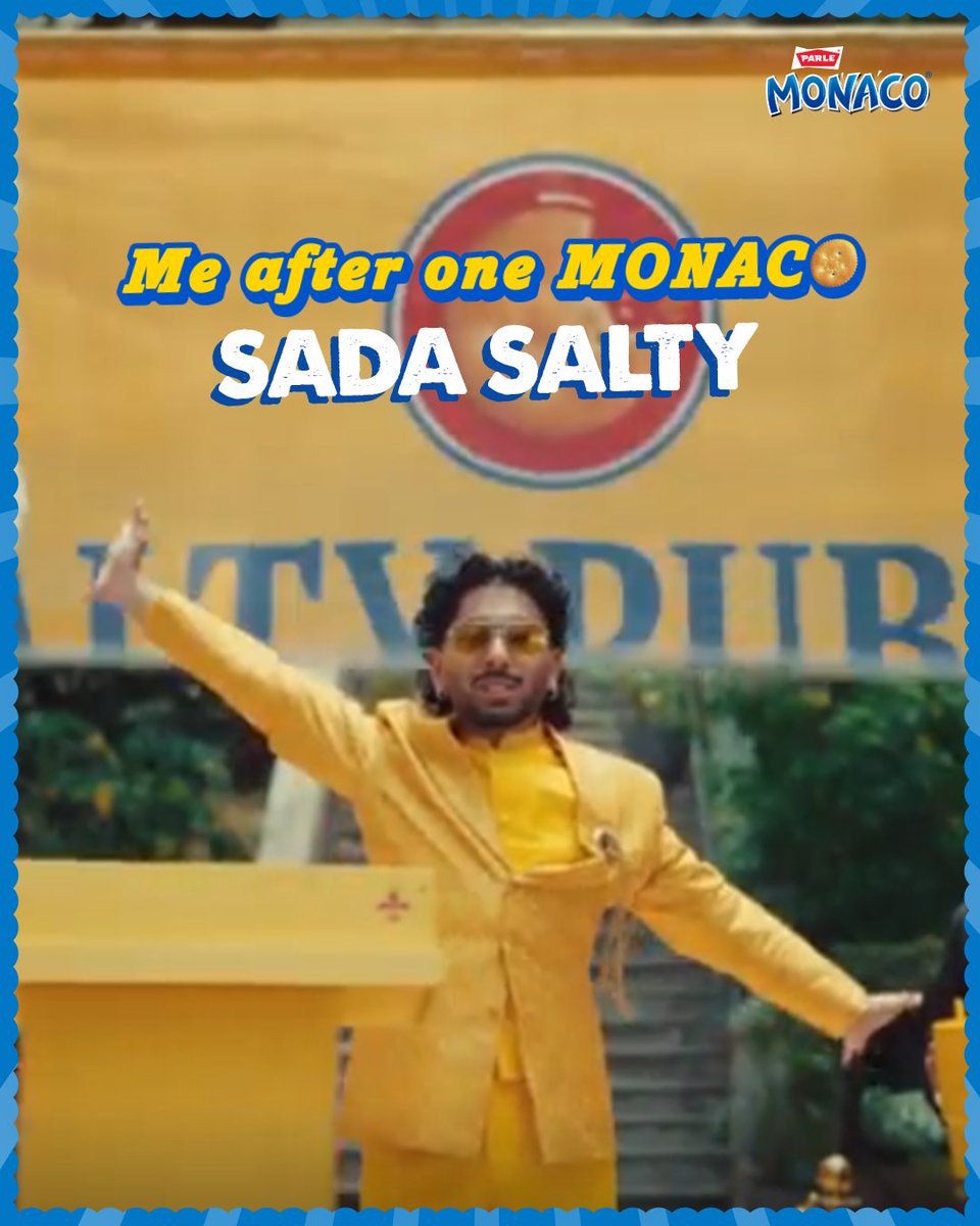 Parle_Monaco's tweet photo. Salty rehna ab swag rahega!

[Salty, snacks, orry, biscuits, parle products] https://t.co/6YBC42Vhal