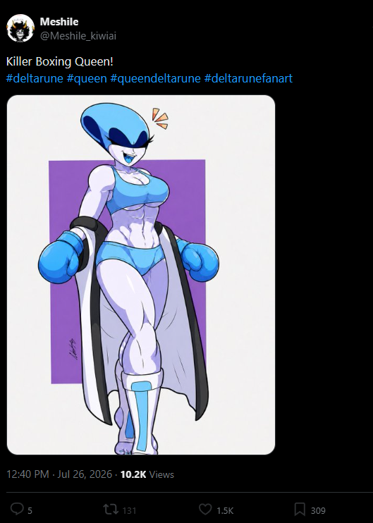 KneetoeNetto's tweet photo. Someone fed art of mine to an AI thing, it even tried to do my old signature lol. All I asked is for them to take it down, instead they blocked me.

Oh well, it happens. https://t.co/wqqroUn0mH