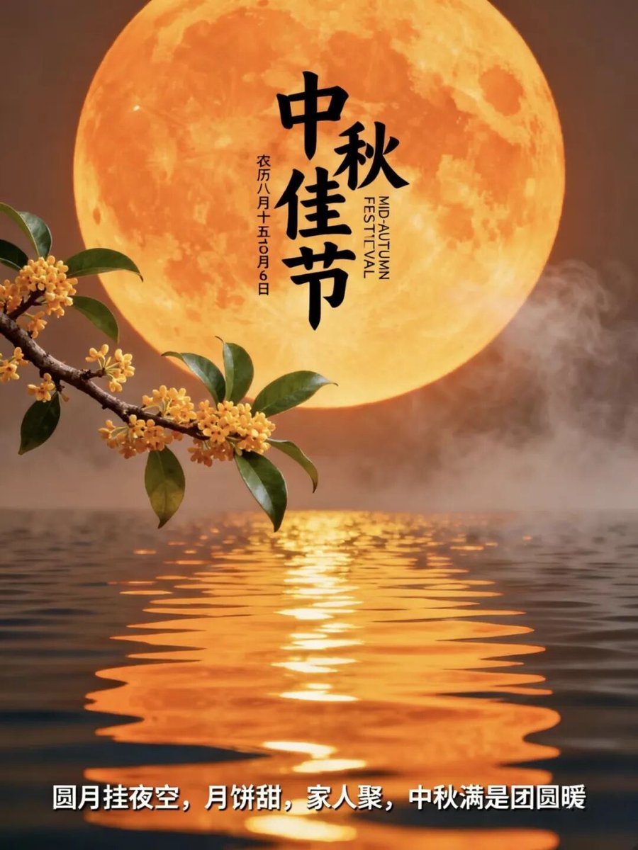 MikeHencken's tweet photo. It’s the Mid-Autumn Festival! Sending warm wishes to everyone under the same moon—may your nights be cozy, your mooncakes sweet, and your hearts full. https://t.co/0MAz11k8XP